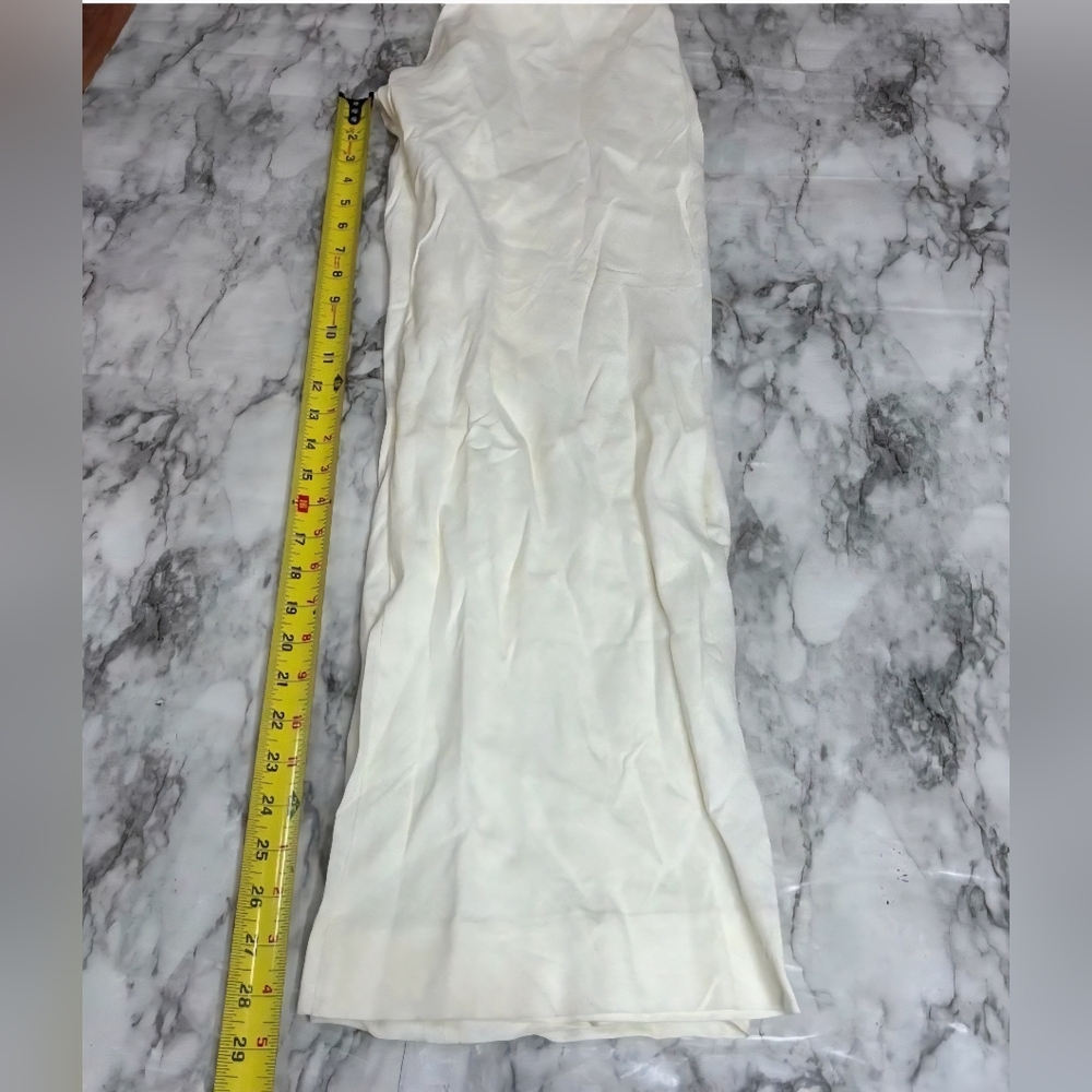 Cult Gaia Kersti Pant Off White linen blend Lightweight Pants high rise NWT XS - Picture 2 of 8